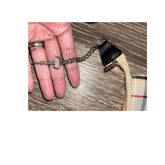 Burberry Tan and Red Checkered Wristlet - Picture 6 of 7